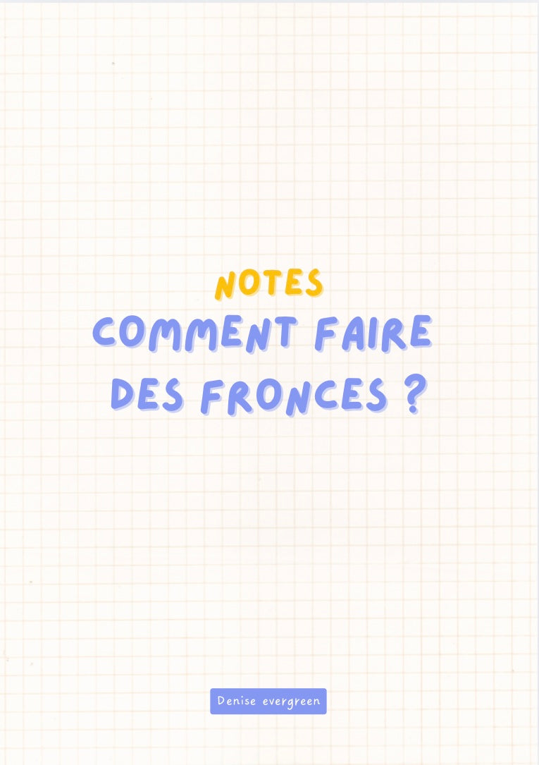 Les fronces