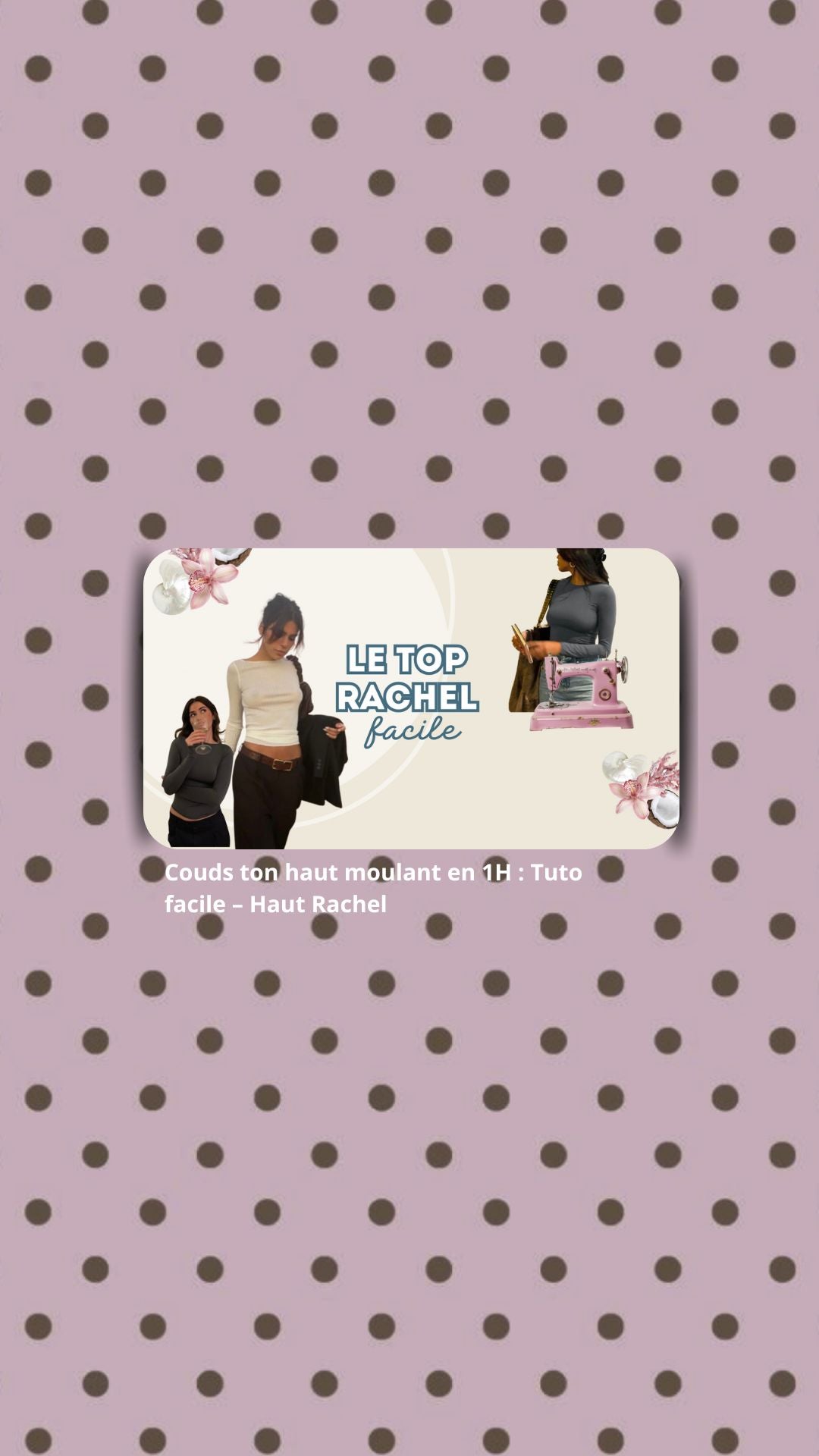 Top Rachel - Patron PDF