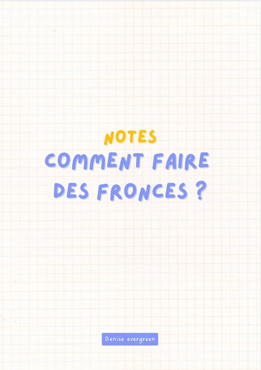 Les fronces